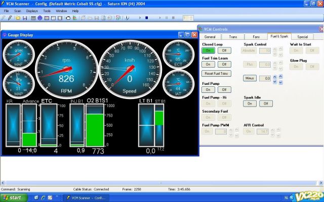 Scanning the engine for hunting idle 1