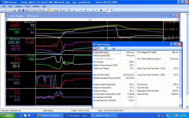 Scanner Joe config table & log