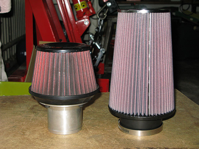 Old and new air filter